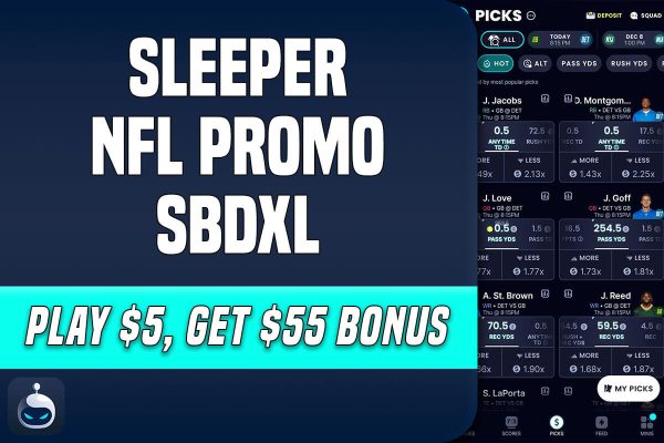 Week 16 NFL Promo: Play $5 and Receive a $55 Bonus with Code SBDXL