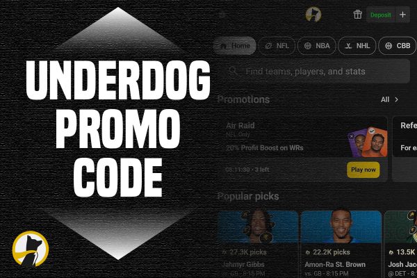 Get a $1,000 NBA Signup Bonus with Underdog Promo Code SBD for Weekend Picks