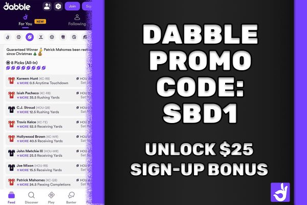 Get a $25 Sign-Up Bonus for Daily NBA Picks with Dabble Promo Code SBD1