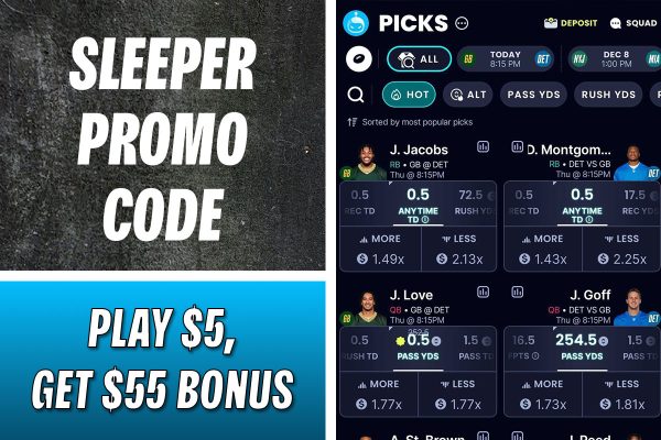 How to Claim a $55 Bonus for College Basketball Picks with Sleeper Promo Code SBDXL