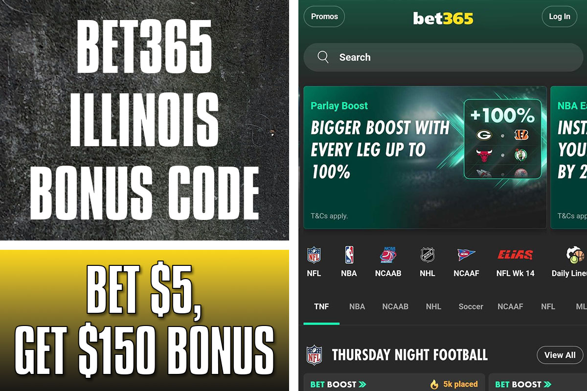 Learn how to get a $150 signup bonus with Bet365 Illinois using bonus code SBD365 at launch